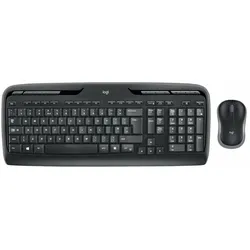 Logitech MK330 (US, Kabellos), Tastatur, Schwarz