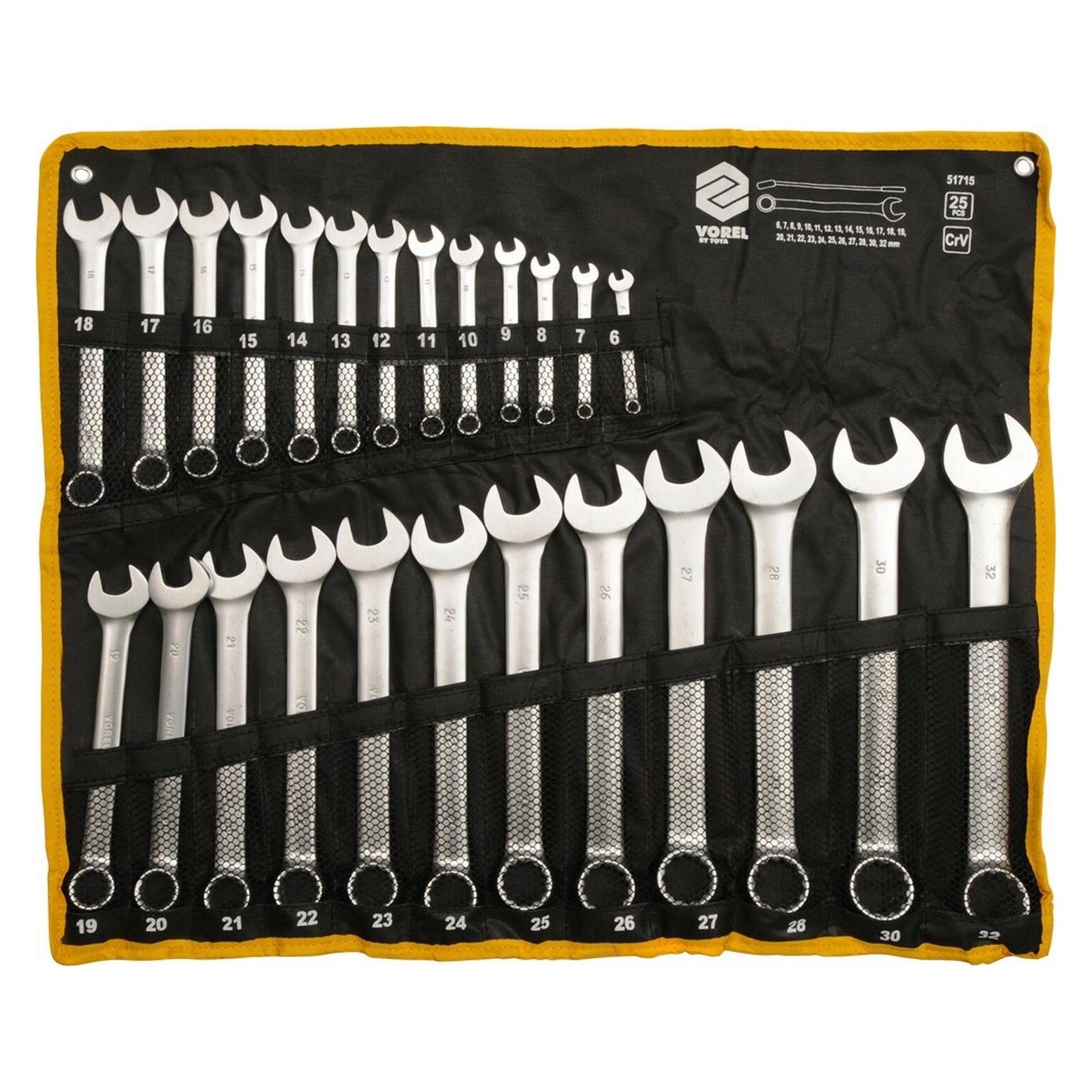 Toya Satz mit 25 Steckschlüsseln 6 - 32 mm CrV (32 mm, 6 mm) (T51715)
