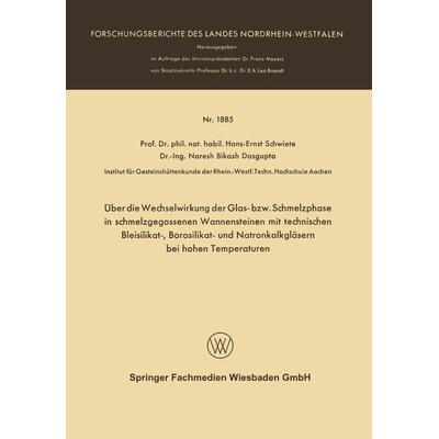 Über die Wechselwirkung der Glas- bzw. Schmelzphase in schmelzgegossenen Wannensteinen mit technischen Bleisilikat-, Borosilikat- und