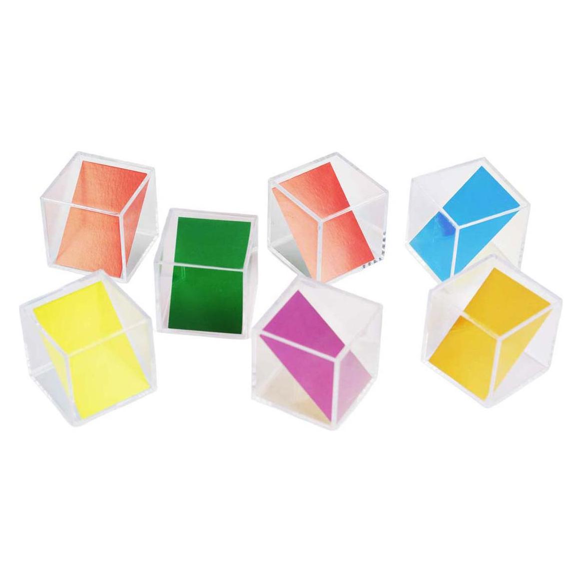 Lobbes Transparente Farbwürfel - 5 cm - 18 Stück (66853704)