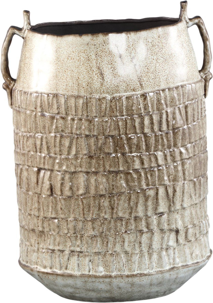 PTMD Telise Beige Keramische Decoratieve Amphora Vaas