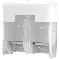 Tork OptiServe® Doppelrollenspender für Hülsenloses Toilettenpapier weiß T7