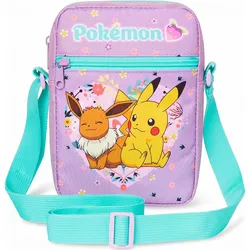 Pokemon Umhängetasche – Pokémon Tasche Kinder, Pokémon Umhängetasche mit Reißverschluss