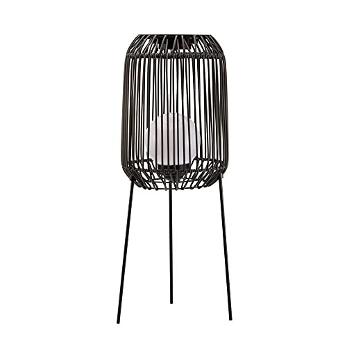 Pauleen Sunshine Coziness Solar Vloerlamp voor Tuin en Balkon, Zwart, LED Warm Wit 3000K