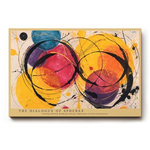 Sinus-Art Wandbild The Dialogue of Spheres, Leinwand, Querformat, 120 x 80 cm