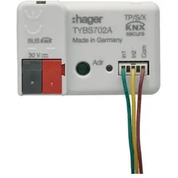Hager, Verteilerschrank Zubehör, TYBS702A Binäreingang 2fach UP KNX