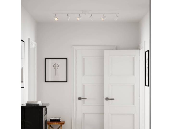 By Rydéns Deckenleuchte Correct, dimmbar, weiß / opal, für Wohn- / Esszimmer, Metall, Modern