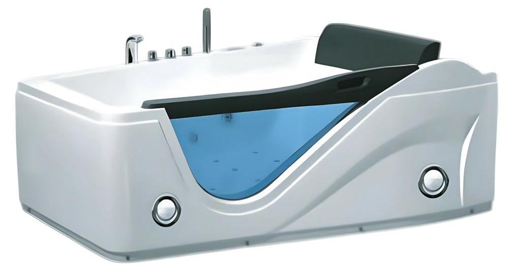 Massagebadewanne Whirlpool Badewanne Blubberbad Spa-Bad Whirlwanne 180x130 cm