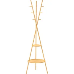 GARDEROBENSTÄNDER Bambus MDF Naturholz
