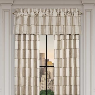 J. Queen New York Brando Flax Window Straight Valance