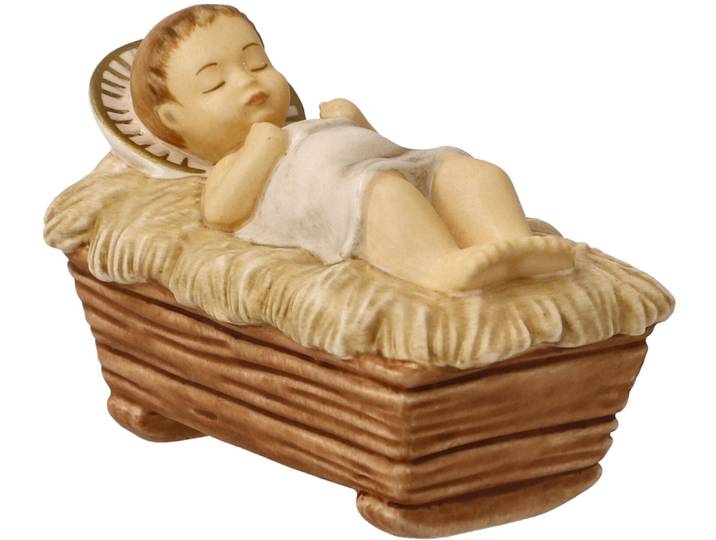 Krippenfigur GOEBEL Krippenfiguren, Weihnachtsdeko , beige (bunt), B:3,5cm H:5cm, Steingut, Dekofiguren, Krippenfigur, Steingut, Figur - Jesuskind