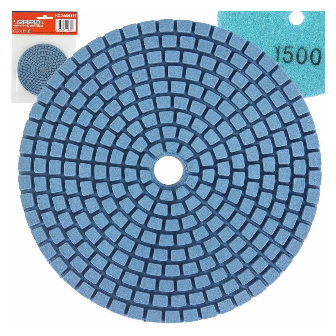 MGA MAR-POL KRĄŻEK ŚCIERNY DIAMENTOWY 100mm P1500 (1500) (35613570)