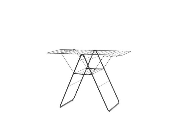 Brabantia Standtrockner, Schwarz, Metall, 98.4x5x59.2 cm, klappbar, Kleiderbügelhalter, Haushalt & Reinigung, Wäschepflege, Wäscheständer
