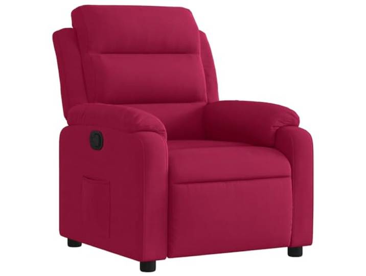 vidaXL Relaxsessel Weinrot Samt