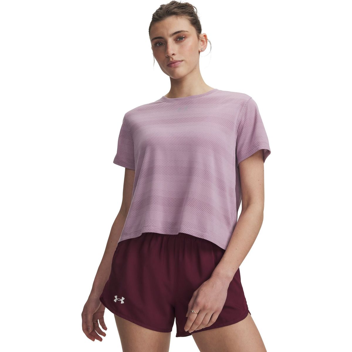 Under Armour Velociti Shortsleeve pink reflective (698) M 6009540-698-MD