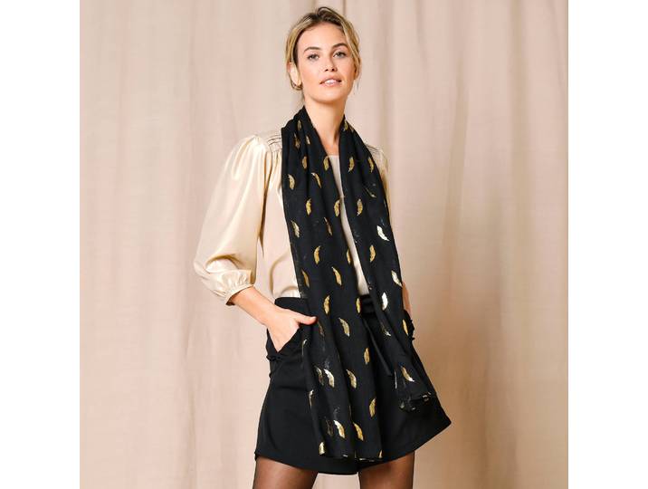 Foulard motif plume - Blancheporte