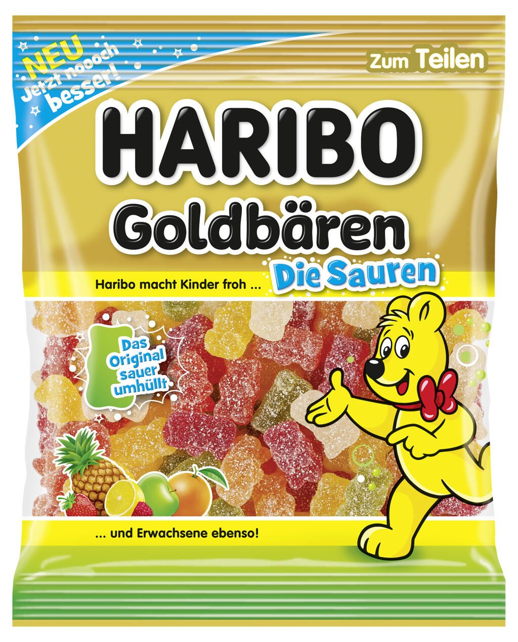 HARIBO Goldbären Die Sauren Fruchtgummi 175,0 g 10056133