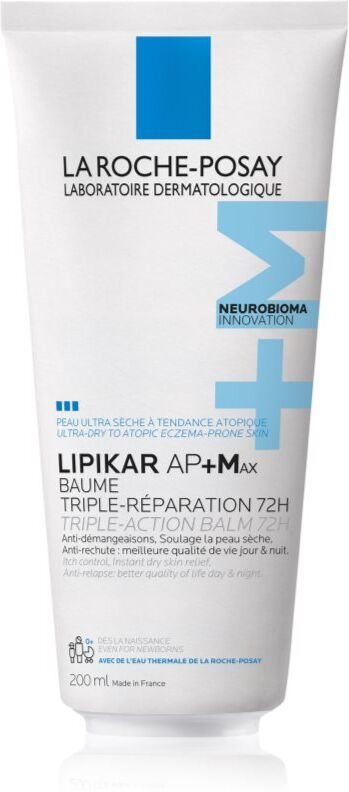 La Roche-Posay Lipikar AP+Max Balm baume corps traitant pour peaux très sèches et atopiques 200 ml