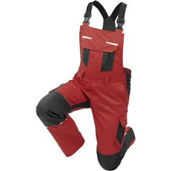 QUALITEX HIGH QUALITY WORKWEAR Latzhose IND red dahlia/phantom Damen: 58 Herren: 64