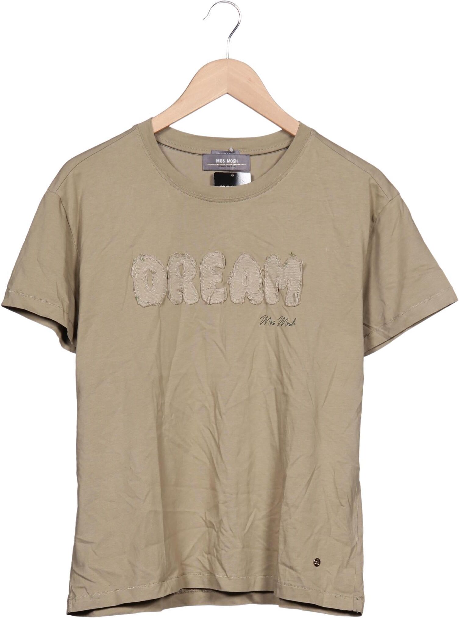 Mos Mosh Damen T-Shirt, Beige, Gr. XL, Baumwolle - Second Hand