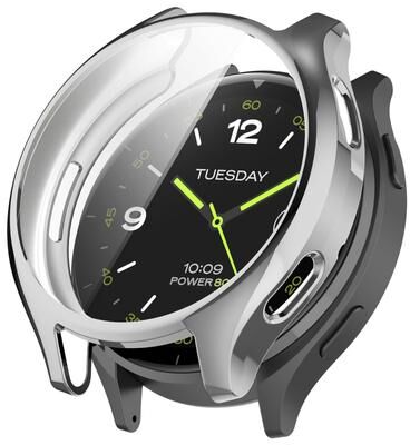 Everyday Crate Xiaomi Watch 2 Full Coverage TPU Watch Protective Case With Electroplated Finish silver