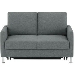 Schlafsofa platzsparend Fürth , grau , Maße (cm): B: 140 H: 90 T: 95.0