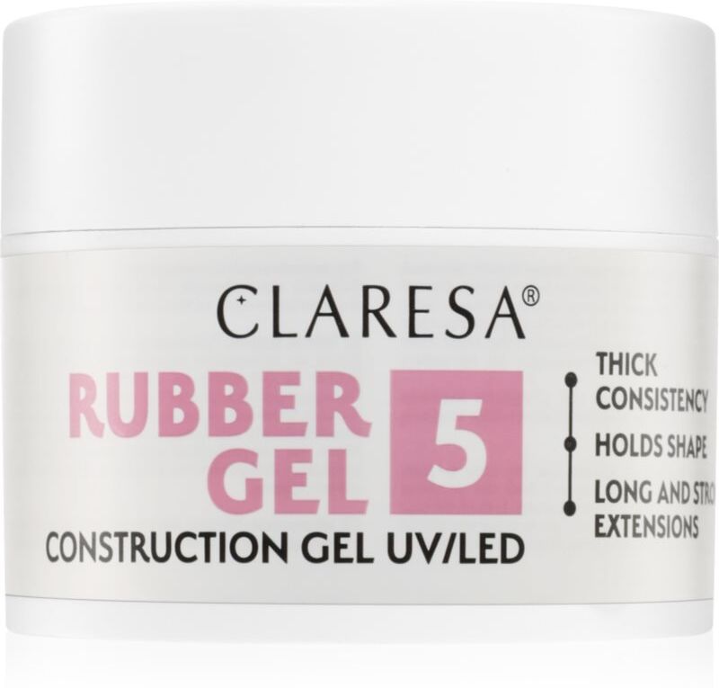 Claresa Rubber Gel Construction Gel UV/LED lengthening gel nail polish shade 05 45 g