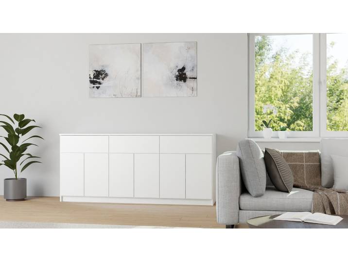 Weiße Kommode nach Maß MDF Beschichtet MDF Weiß matt