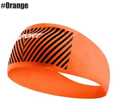 Uplifted Finds Absorbent Sports Sweatband Headband For Men And Women Yoga Cycling Running orange