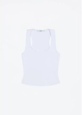 Daily Deals Depot X Back Sculpt Fit Backless Tank Top For Women Seamless Workout & Everyday Style white xs