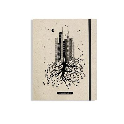 matabooks - Swiss Brochure A5 'Luna' (black, carton), Notizbuch von , Matabooks