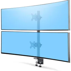 StarTech Dual Monitor Vertical Mount. Nms Ns Accs (Tisch, 49", 16 kg), Monitor Halterung, Schwarz