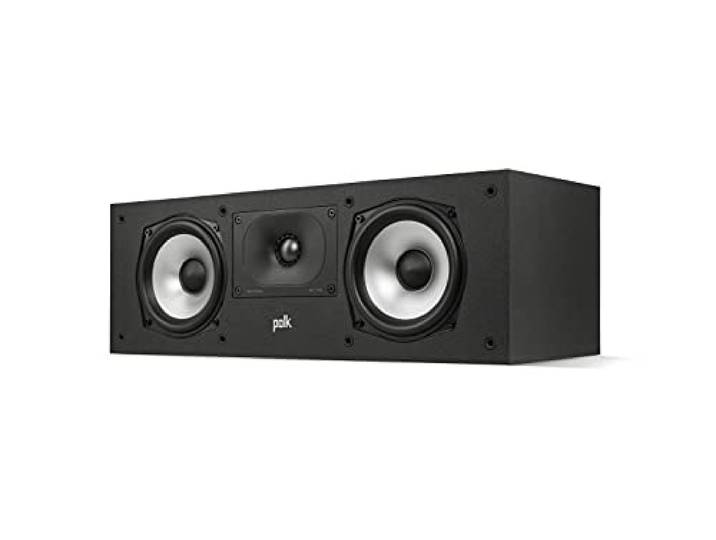 Polk Audio Monitor XT30 Center Speaker - Hi-Res Audio Gecertificeerd, Dolby Atmos & DTS Compatibel, Home Cinema Centerspeaker met Krachtige Dialogen en Diepe Bas - Zwart