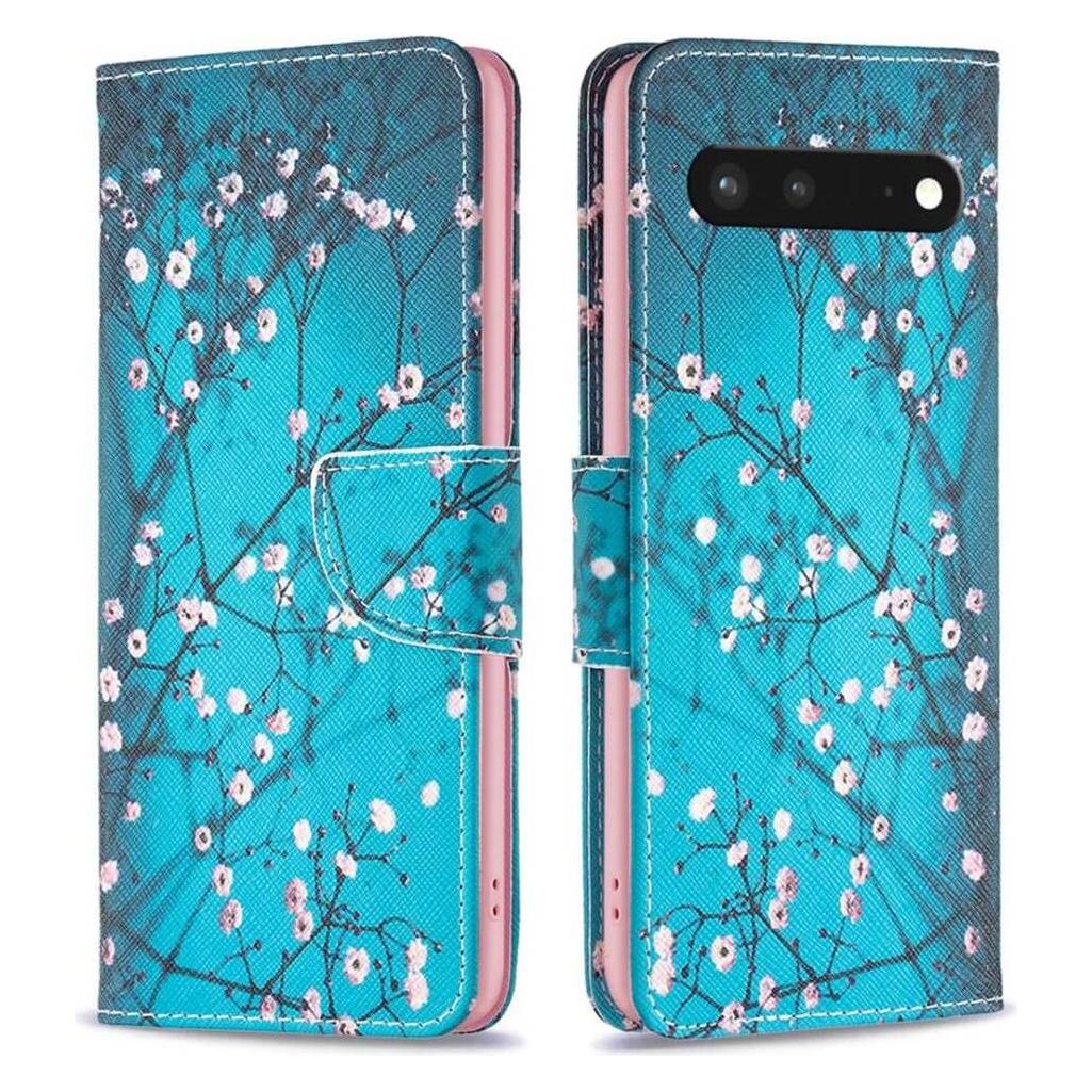 Cover-Discount Google Pixel 7 - Leder Hülle Blüten (Google Pixel 7) (102302133G)
