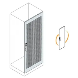 ABB IS2-EC2084 IS2 Servertür belüftet 180°, H=2000mm, B=800mm