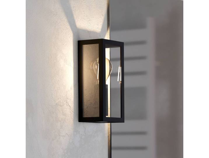 EGLO Wandleuchte Amezola, dimmbar, schwarz, für Badezimmer, Metall, Modern