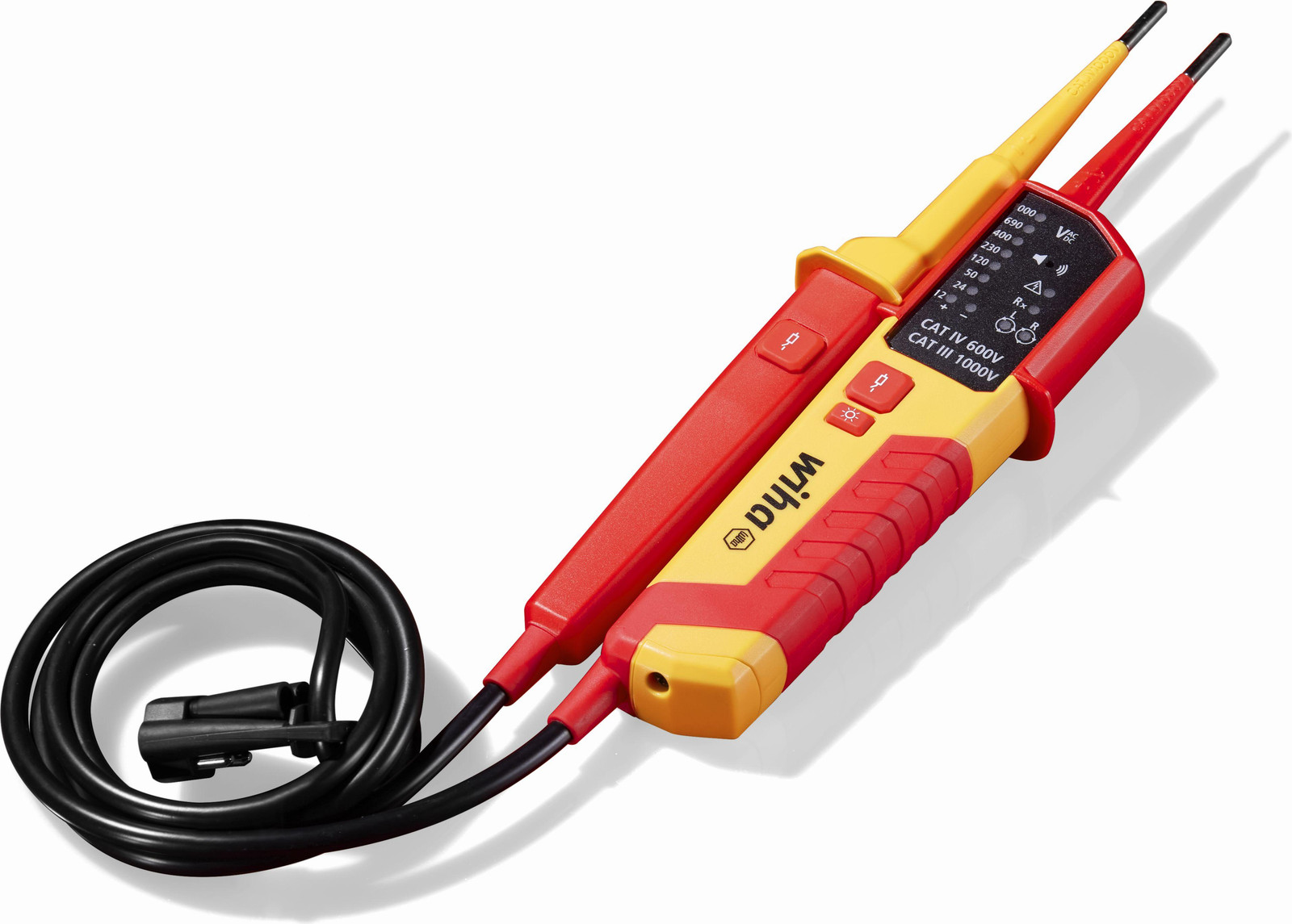 Wiha 45217 Tweepolige spanningstester en continuïteitstester, 0,5 - 1.000 V AC, CAT IV