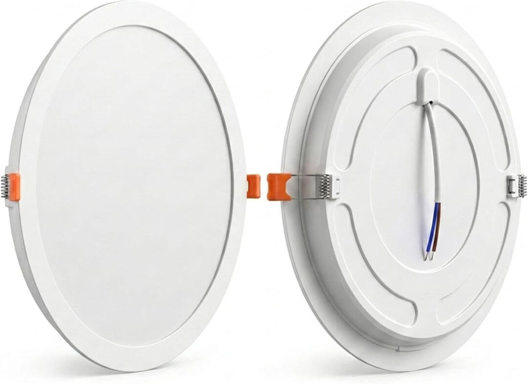 LEDSone Recessed Ceiling Downlights Cool White 6400K Ultra Slim Flush Mount Panel Lights Adjustable Spot Lights for Home Kitchen Bedroom Bathroom 10 Pack Cool White GU10/Bi-pin