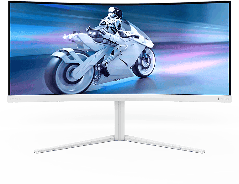 Monitor gaming - Philips 34M2C5501A/00, 34 " WQHD, 180 Hz, 1 ms, VA, Altavoces integrados, Curvo, HDR400