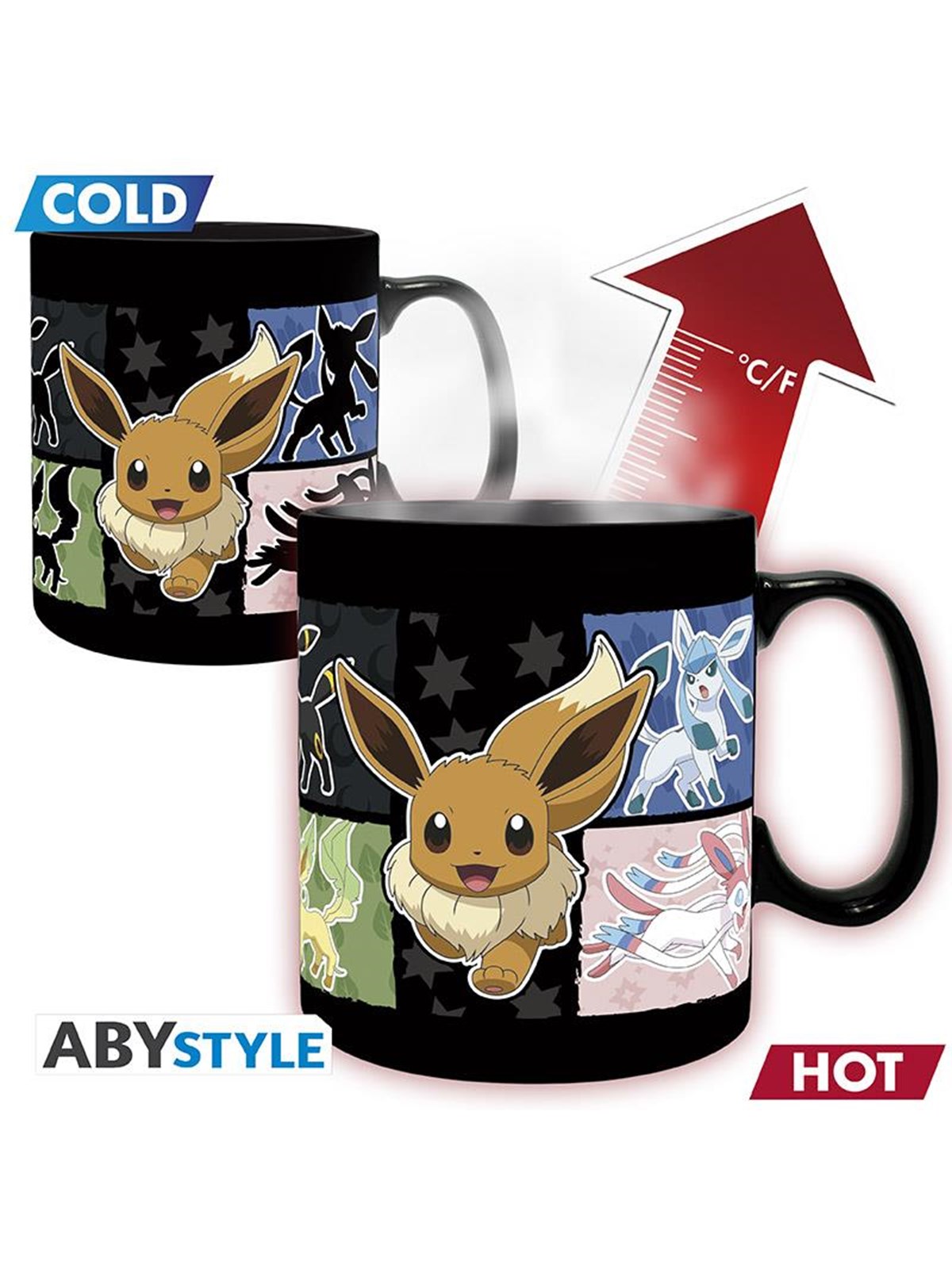 ABYstyle - POKEMON Heat Change Mug Eevee King size - Becher