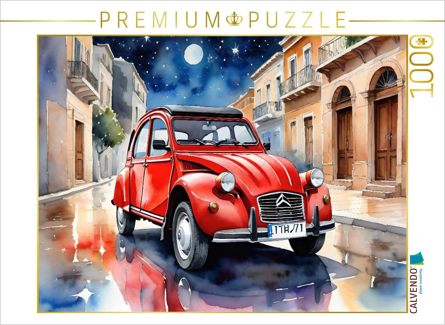 Calvendo Puzzel De 2CV Ente - 1000 stukjes - 64 x 48 cm