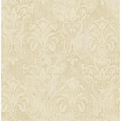 Seabrook Designs Croydon Damask Unpasted Wallpaper