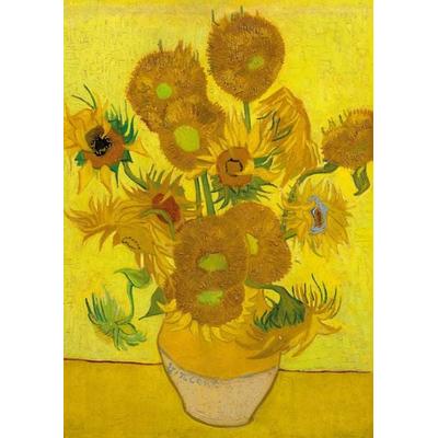 Notizbuch A4 blanko - Hardcover Motiv Sonnenblumen Vincent van Gogh - 100 Seiten - Papier, Gebundene Ausgabe von Notizbuch A4,Notebook A4, Liwi
