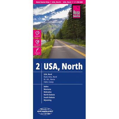 Reise Know-How Landkarte USA 02, Nord | USA North (1:1.250.000), Sonstige von , Reise Know-How Verlag Peter Rump GmbH, 978-3-8317-7530-9