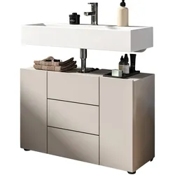 WASCHBECKENUNTERSCHRANK Kaschmir, Badezimmer Unterschrank Breite 80 cm