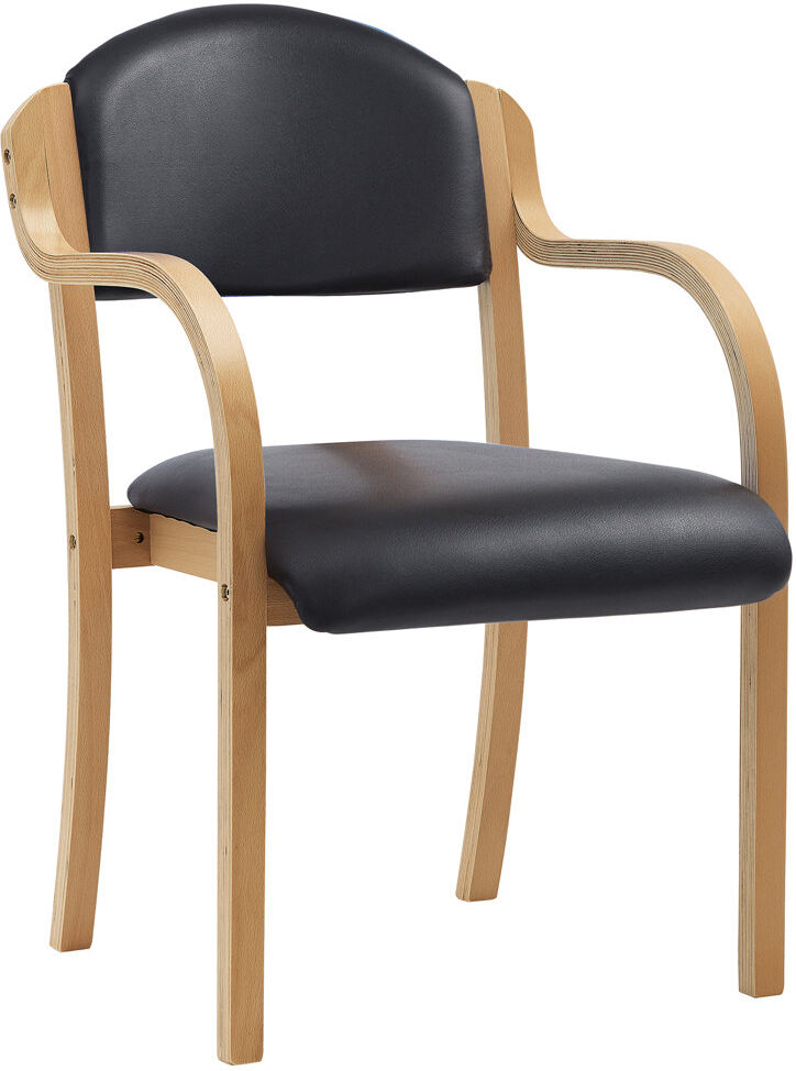 Mikado Living Charlize Twill Side Chair Black 530cm W X 580cm D