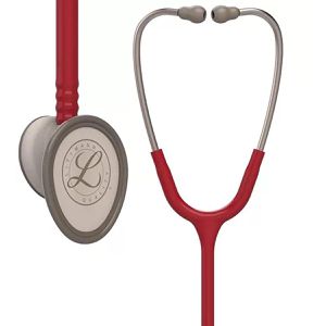 Littmann Stethoskop Lightweight II S.E. 2451, mit Doppelkopf, 71 cm Y-Schlauch, burgund, Bruststück aus Metall