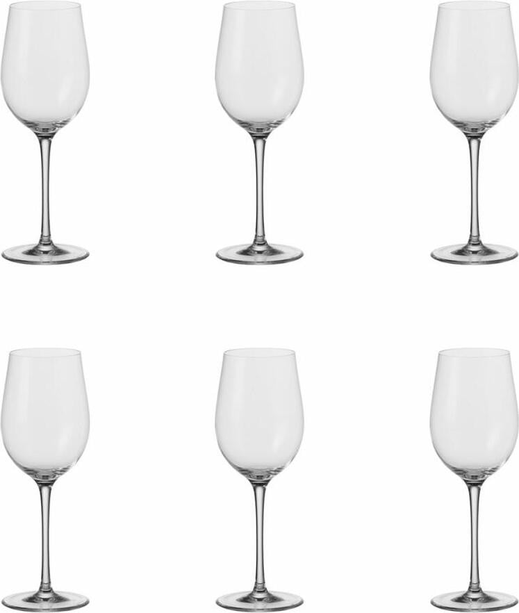 Leonardo Ciao+ Set van 6 witte wijnglazen, slagvast, 310 ml