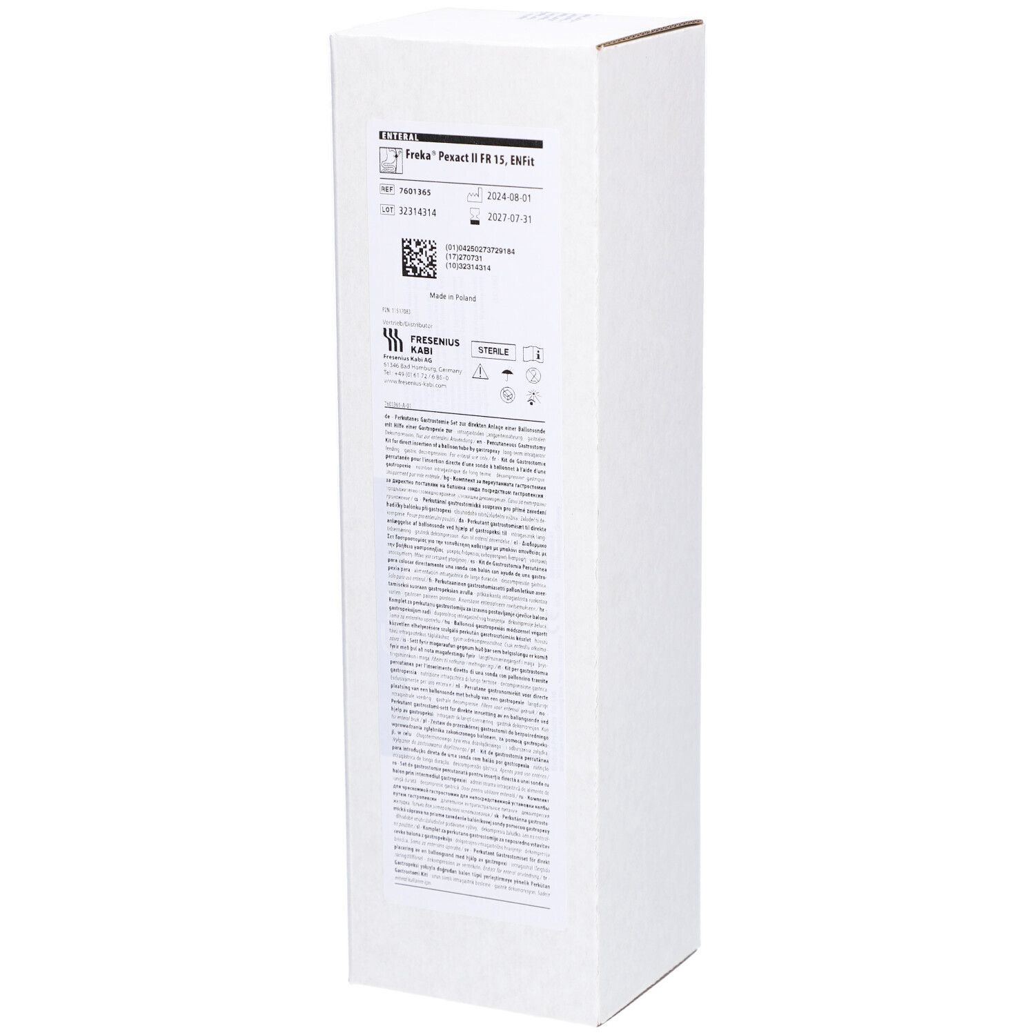 Freka PEXACT-Set Ch 15 II ENFit 1x1 St Katheter