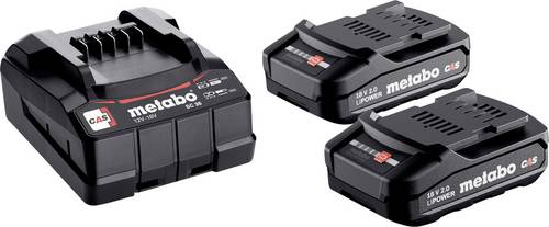 Metabo 685161000 Basic-Set 2 x 2.0Ah Werkzeug-Akku 18V 2.0Ah Li-Ion
